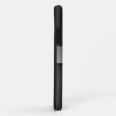 Schwarzes und Stahl Case-Mate iPhone Hülle (Hinten/Rechts)