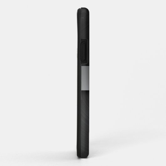 Schwarzes und Stahl Case-Mate iPhone Hülle (Hinten/Rechts)