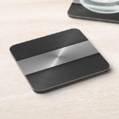 Schwarzes und Stahl Untersetzer (Linke Seite)