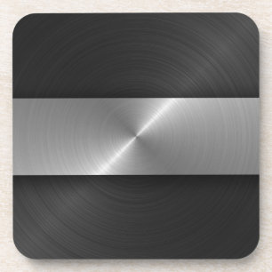 Schwarzes und Stahl Untersetzer