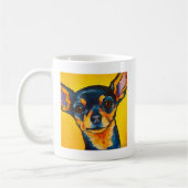 Schwarzes und TAN-Chihuahua Kaffeetasse (Links)