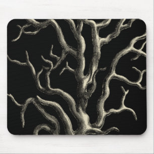 Schwarzes und TAN-Koralle Mousepad