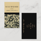 Schwarzes und TAN Visitenkarte (Vorne/Hinten)