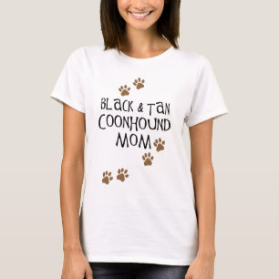 Schwarzes und TANcoonhound-Mama T-Shirt