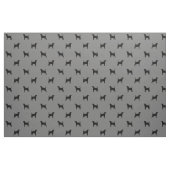 Schwarzes und TANcoonhound-Silhouette-Muster Stoff (Fat Quarter (45,7 x 55,9 cm))