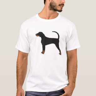 Schwarzes und TANcoonhound-T - Shirt