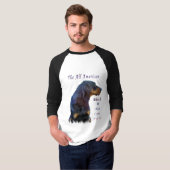 Schwarzes und TANCoonhound T-Shirt (Vorne ganz)