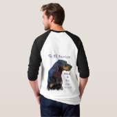 Schwarzes und TANCoonhound T-Shirt (Schwarz voll)