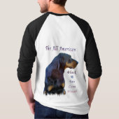 Schwarzes und TANCoonhound T-Shirt (Rückseite)