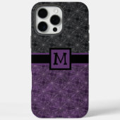 Schwarzes und violettes gotisches Spinnennetz mit Case-Mate iPhone Hülle (Rückseite)