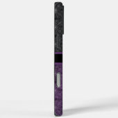 Schwarzes und violettes gotisches Spinnennetz mit Case-Mate iPhone Hülle (Rückseite / Rechts)