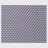 SCHWARZES UND WEISES PAPILLON GESCHENKPAPIER (Flach)