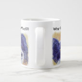 SCHWARZES UND WEISES PAPILLON Jumbo-Tasse (Rückseite)