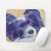SCHWARZES UND WEISES PAPILLON MOUSEPAD (Mit Mouse)