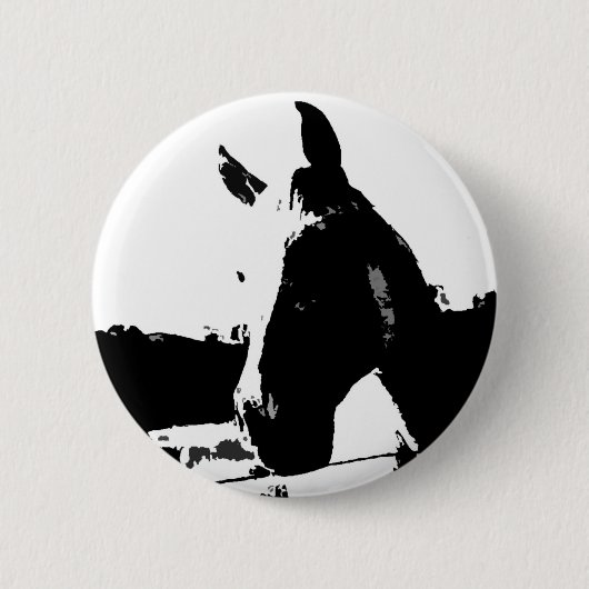 Schwarzes und Weiß Button (Vorderseite)