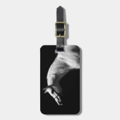 Schwarzes und Weiß Gepäckanhänger (Vorderseite vertikal)