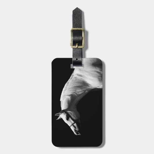 Schwarzes und Weiß Gepäckanhänger (Vorderseite vertikal)