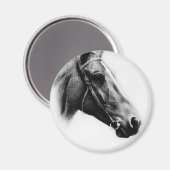 Schwarzes und Weiß Magnet (Vorderseite/Rückseite)