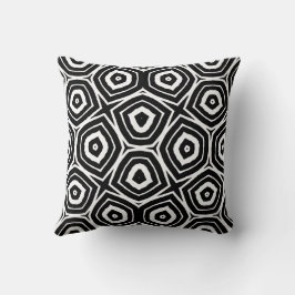 Schwarzes und weißes abstraktes geometrisches Must Kissen