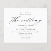 Schwarzes und weißes Foto Einladung Hochzeitsfeier (Vorderseite)