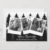 Schwarzes und weißes Foto Moderne Weihnachten (Vorderseite)