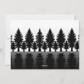 Schwarzes und weißes Foto Moderne Weihnachten (Rückseite)