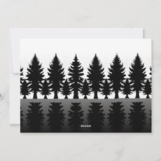 Schwarzes und weißes Foto Moderne Weihnachten (Rückseite)