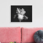 Schwarzes und weißes Iris-Foto Leinwanddruck (Insitu (Wohnzimmer))