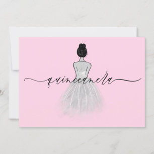 Schwarzes und weißes klassisches Kleid Blush Quinc Einladung