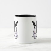 Schwarzes und weißes Rabbit Tasse (Zentrum)