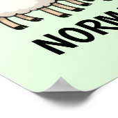 Schwarzes und weißes Schaf Poster (Ecke)