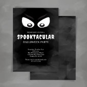 Schwarzes und weißes Spooktacular-Halloween-Party Einladung