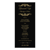 Schwarzes und werbekarte (Vorne)