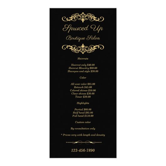 Schwarzes und werbekarte (Vorne)