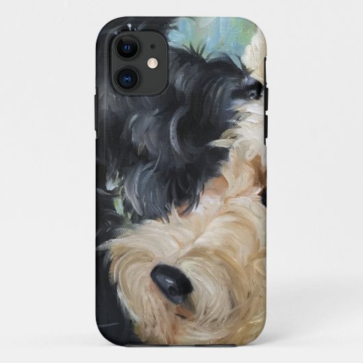 Schwarzes und wheaten schottische Terrier Case-Mate iPhone Hülle (Rückseite)
