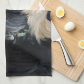 Schwarzes und wheaten schottische Terrier Küchentuch (Viertel Falte)