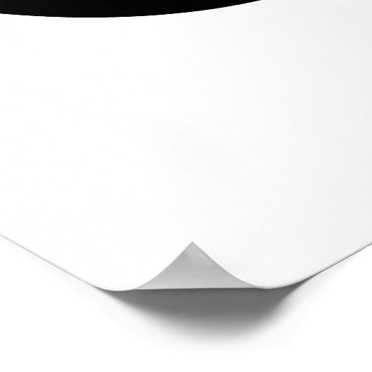 Schwarzes Unendlichkeitssymbol Poster (Ecke)