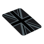 Schwarzes Union Jack Flaggen-Design Magnet (Rechte Seite)