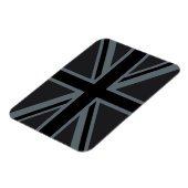 Schwarzes Union Jack Flaggen-Design Magnet (Linke Seite)