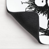 Schwarzes Unkempt Kätzchen GabiGabi Mousepad (Ecke)