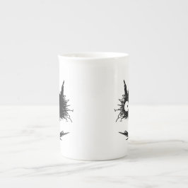 Schwarzes Unkempt Kätzchen GabiGabi Porzellantasse