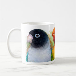 Schwarzes verdeckter Fischer Lutino Pfirsich Kaffeetasse