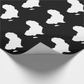 Schwarzes verwegenes Afrika Geschenkpapier (Ecke)