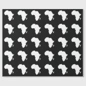 Schwarzes verwegenes Afrika Geschenkpapier (Flach)