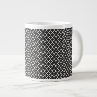 Schwarzes Vierblatt Jumbo-Tasse