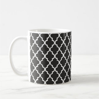 Schwarzes Vierblatt Kaffeetasse