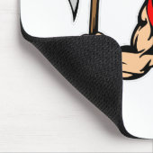 Schwarzes Viking Mousepad (Ecke)