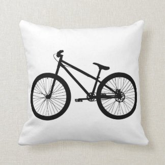 Schwarzes Vintage-Mountainbike-Kissen Kissen