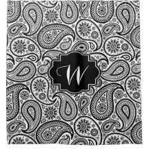 Schwarzes Vintage-Paisleymuster