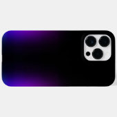 Schwarzes Violet Gradient Glow Case-Mate iPhone Hülle (Rückseite (Horizontal))